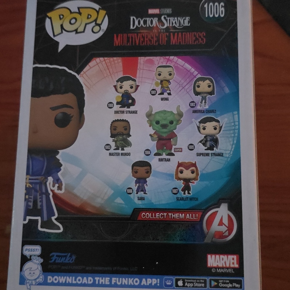 Funko Pop Sara Figure in Blue and Black - Picture 3 of 6